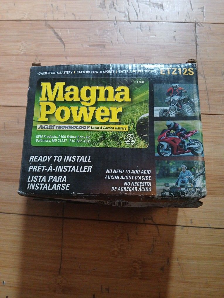 Battery, Lawn Mower /motorcycle/ 4 Wheeler