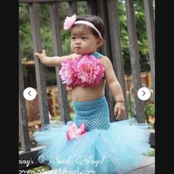 Little Mermaid Tail Tutu Dress 