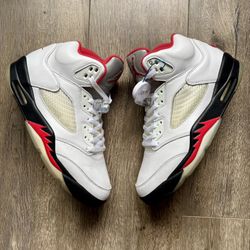 Jordan 5 Retro Silver Tongue Mens Size 9.5