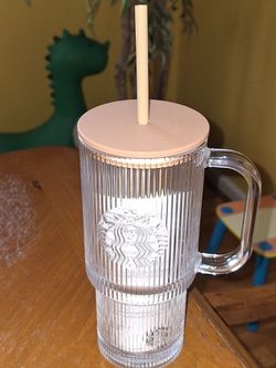 Starbucks glass tumbler (new)