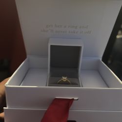 Golden heart promise ring