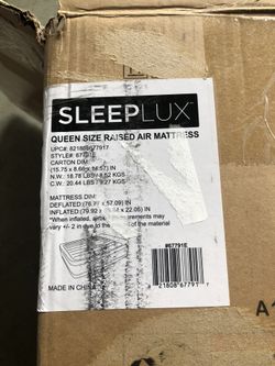 SleepLux Queen size raised mattress