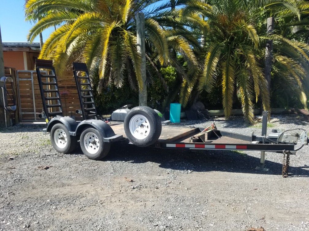 Strong utility trailer ready to work or play heavy duty