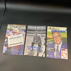 LA Dodgers Dodger Insider Lot Vin Scully Jaime Jarrin 3pc 2016 2022