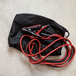 Jumper Cables And Cloth Bag