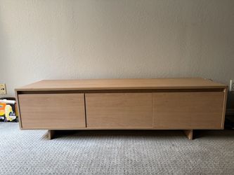 Low Profile Wood TV Stand Media Console