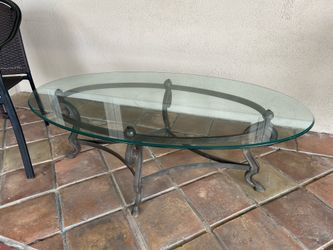 Outdoor Glass Table