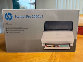 HP ScanJet Pro 2000 s1 Document Scanner L2759A Duplex 50 Page ADF USB Complete in Box