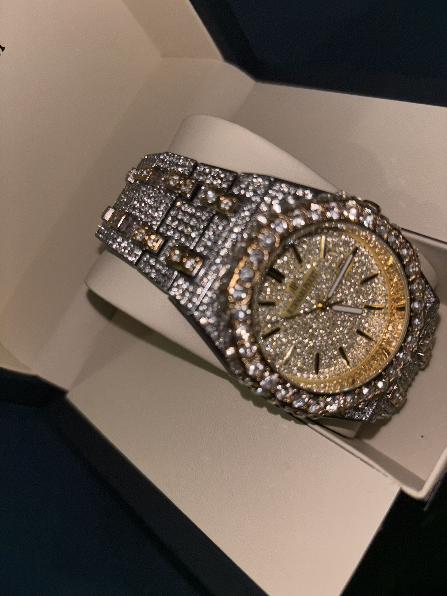 AP Moissanite Watch With Paperwork