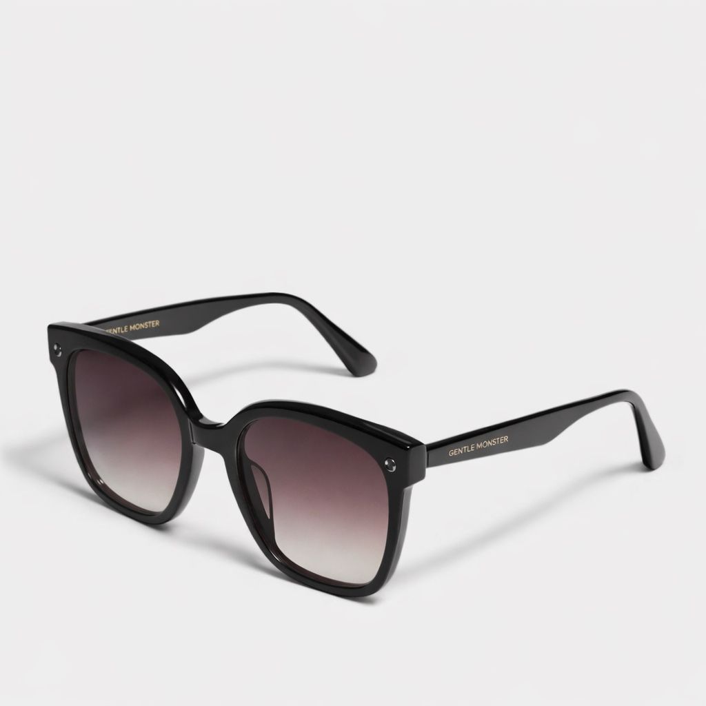 Gentle Monster Sunglasses Rick 01 Black Puyi 20th Limited Edition Gradient Lens