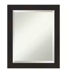 35in W x 48 H Espresso Brown Framed Wall Mirror
