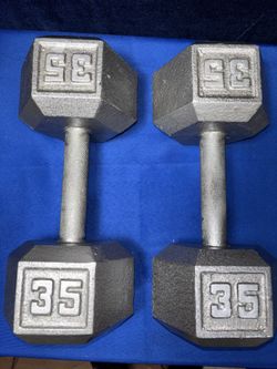 35 Lb Dumbbells 