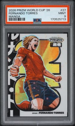 2026 Panini Prizm World Cup Fernando Torres Manga SSP #27 Spain PSA 9