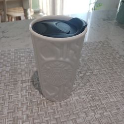Starbucks 2016 "Cable Knit Sweater" Pattern Travel Tumbler 