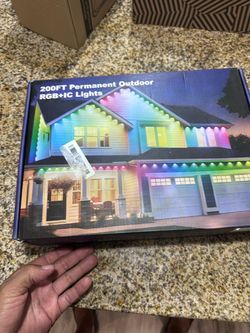 200 RGB+ IC Permanent Outdoor Lights, Eaves Lights with 50 LED White