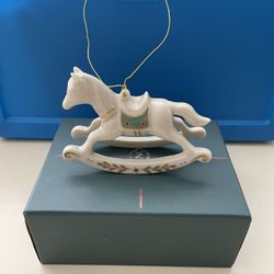 Lenox China Rocking Horse Ornament, Lifetime Warranty