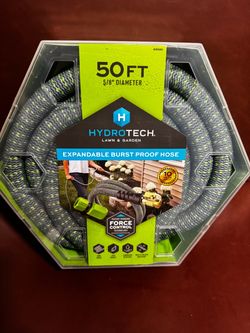 HydroTech 50 ft Expandable Burst-Proof Garden Hose, 5/8 in Diameter