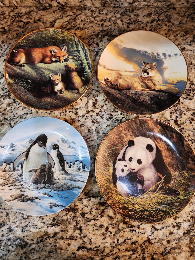 7 Collectible Wildlife Plates.  One Low Price 