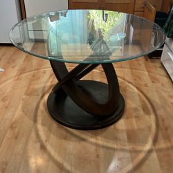 Wood/glass Dining Table 
