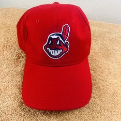 Vintage Cleveland Indians Starter Hat Cap Fitted Wahoo One Size 90s MLB