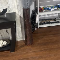 Tall Glass Vase With Snake Print 