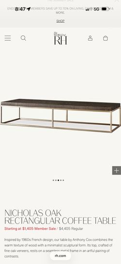 Restoration Hardware Coffee Table