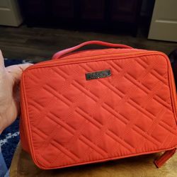 Orange Quilted Cosmetic Bag Vera Bradley.  New. No Tags