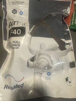 The All New ResMED Airfit F40 Size Medium With Large Headgear Full Face Mask