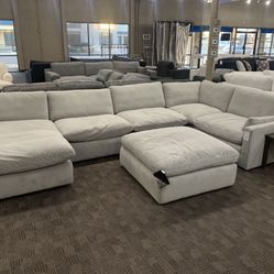 Light Grey Cloud Feather Sectional