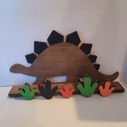 Boys Dinosaur Wall Art Hanging Hook Hooks Bedroom Decor Decoration Dinosaurs 