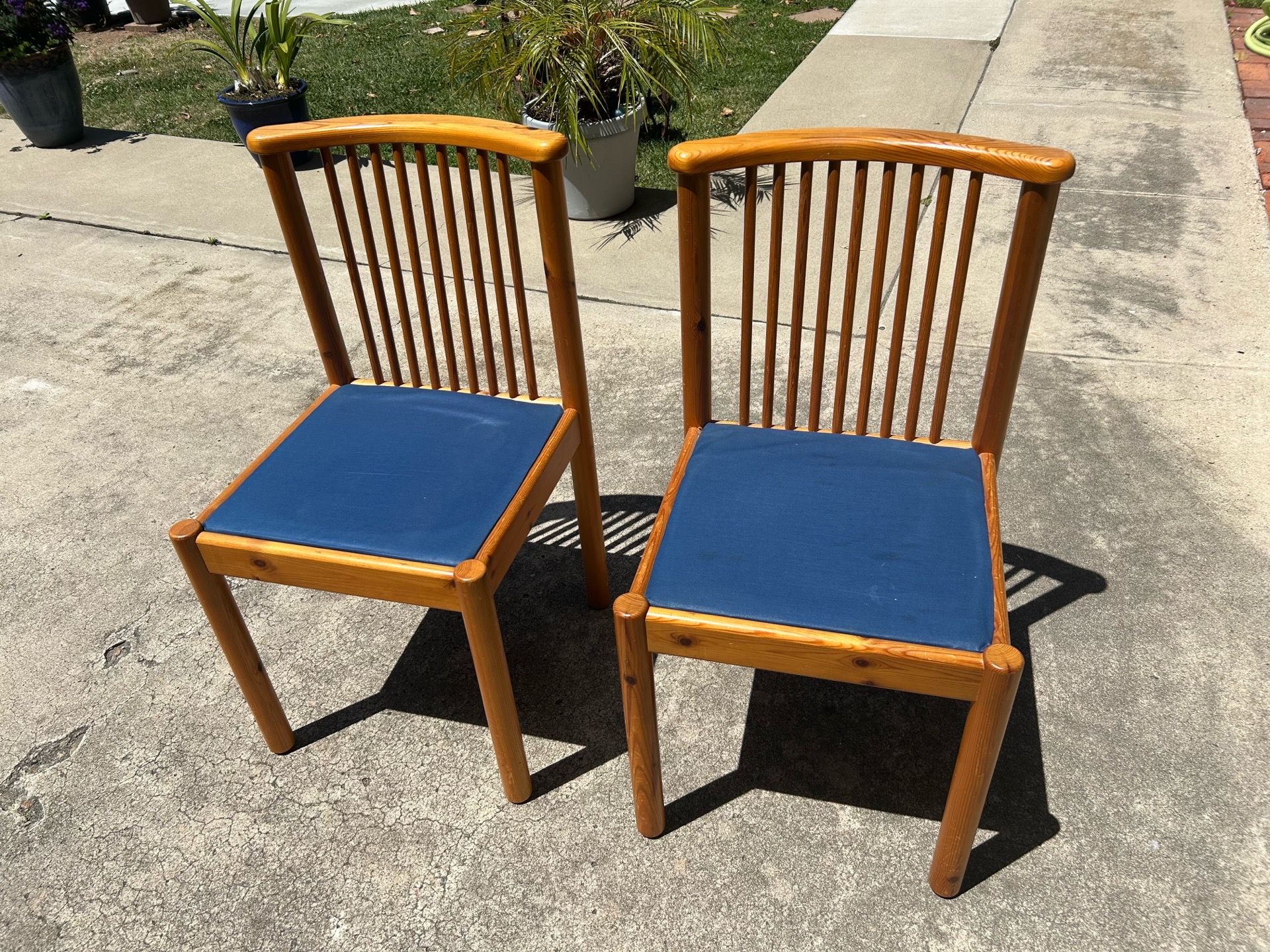 Wooden chairs