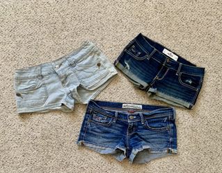 3 pairs jean shorts size 1