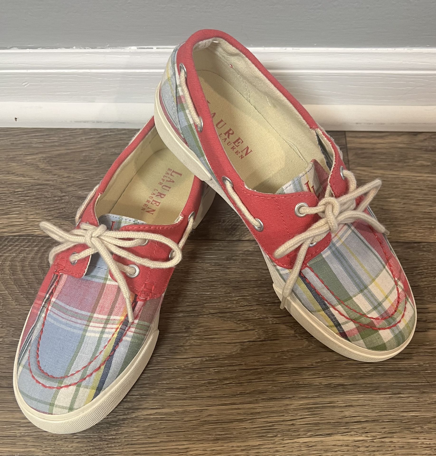 Ralph lauren plaid boat shoes Clearance