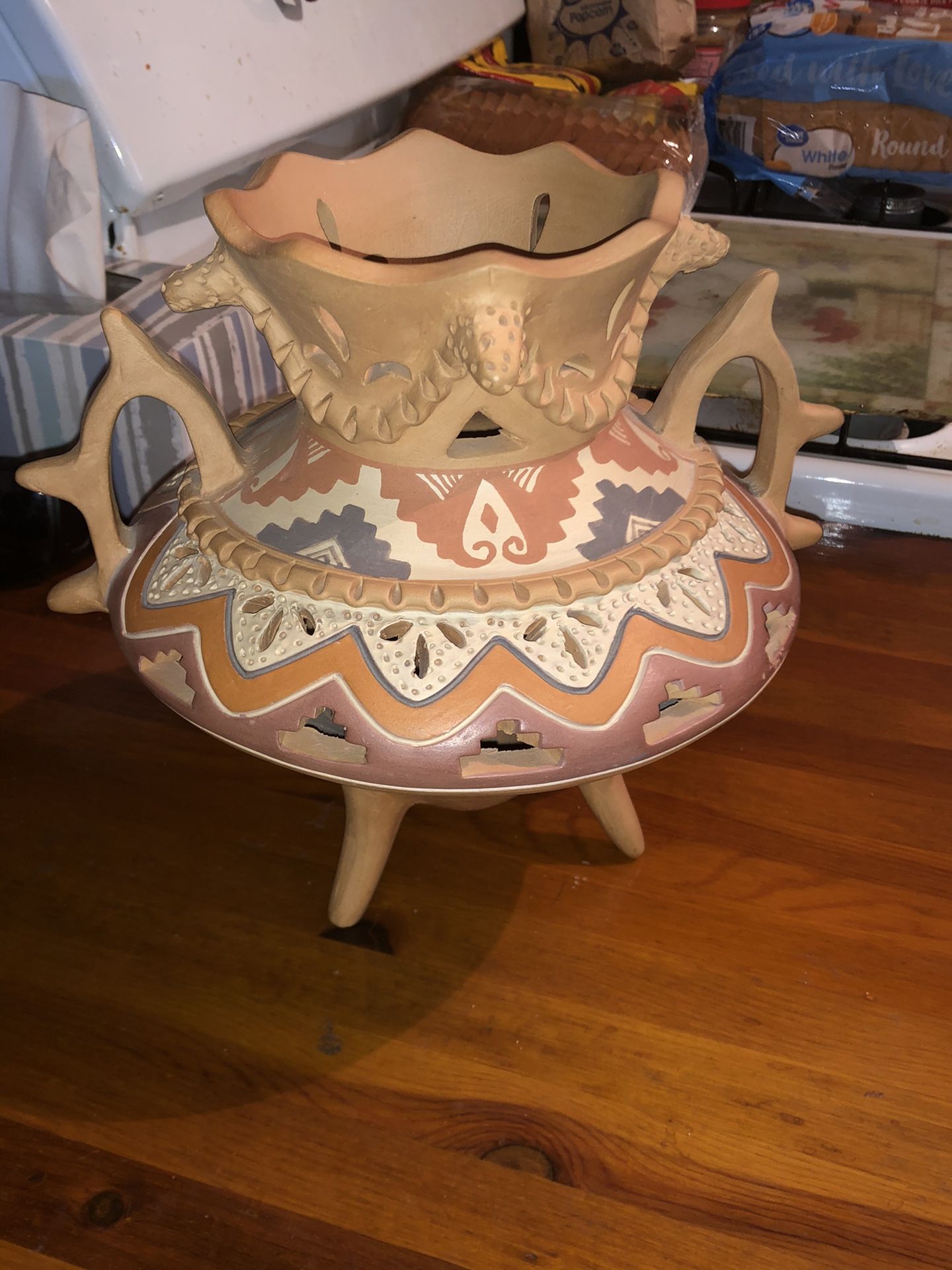 Handmade hand painted southwest pottery