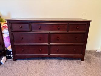Solid wood dresser