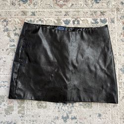 Leather Mini Skirt