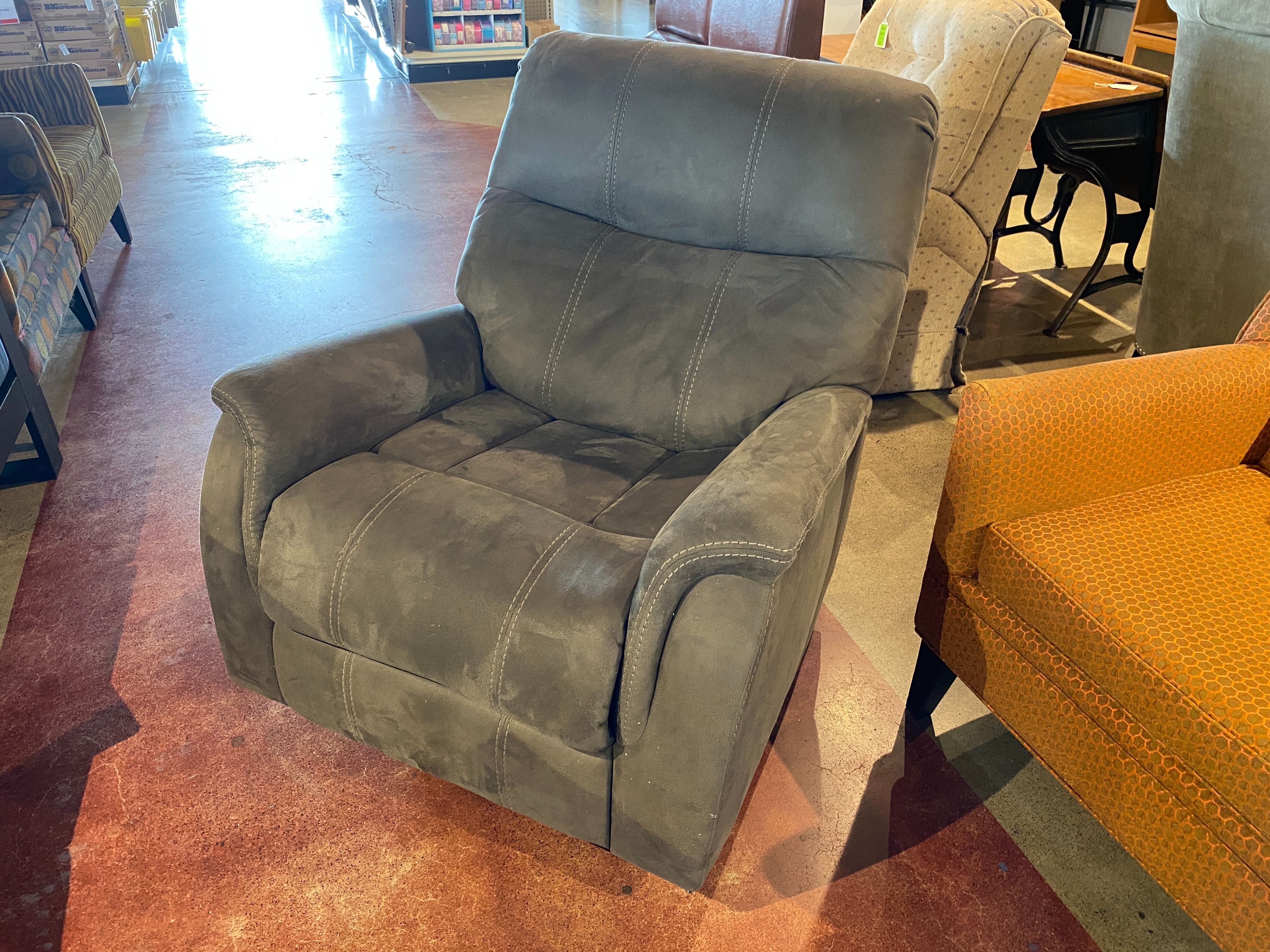 Charcoal Grey Rocking Power Recliner