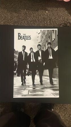 Beatles poster 11 x 17 black and white