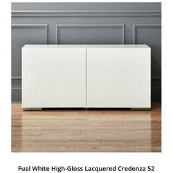 CB2 Fuel White Credenza