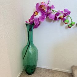 XL 40” Large Floor Vase with Flower