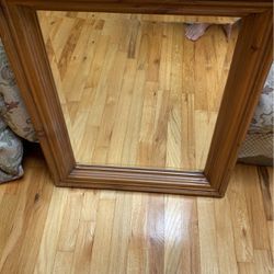 Vintage Antique Mirror  30 X 24” Numbered 709 By The Antique Timber Co  