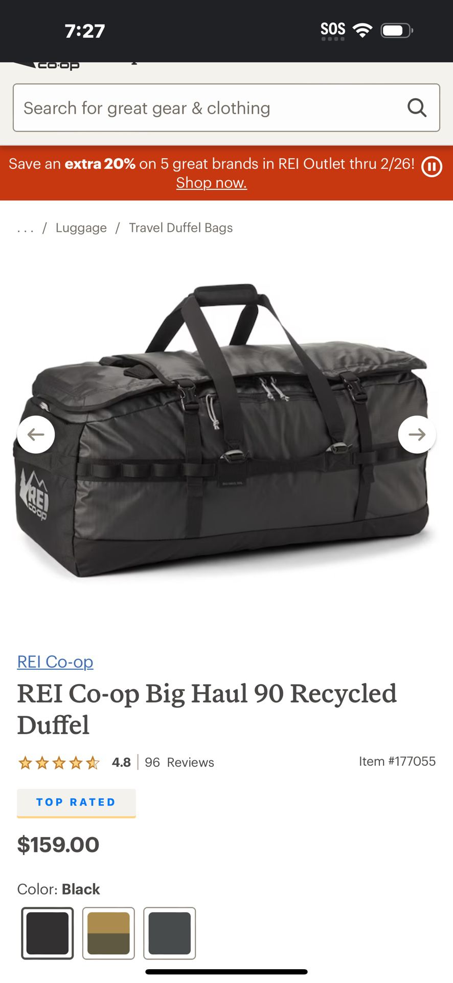 REI Duffle Bags 