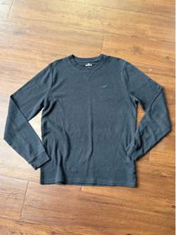 Hollister Waffle Knit Thermal Quiet Luxury Dadcore Y2K Grunge Large