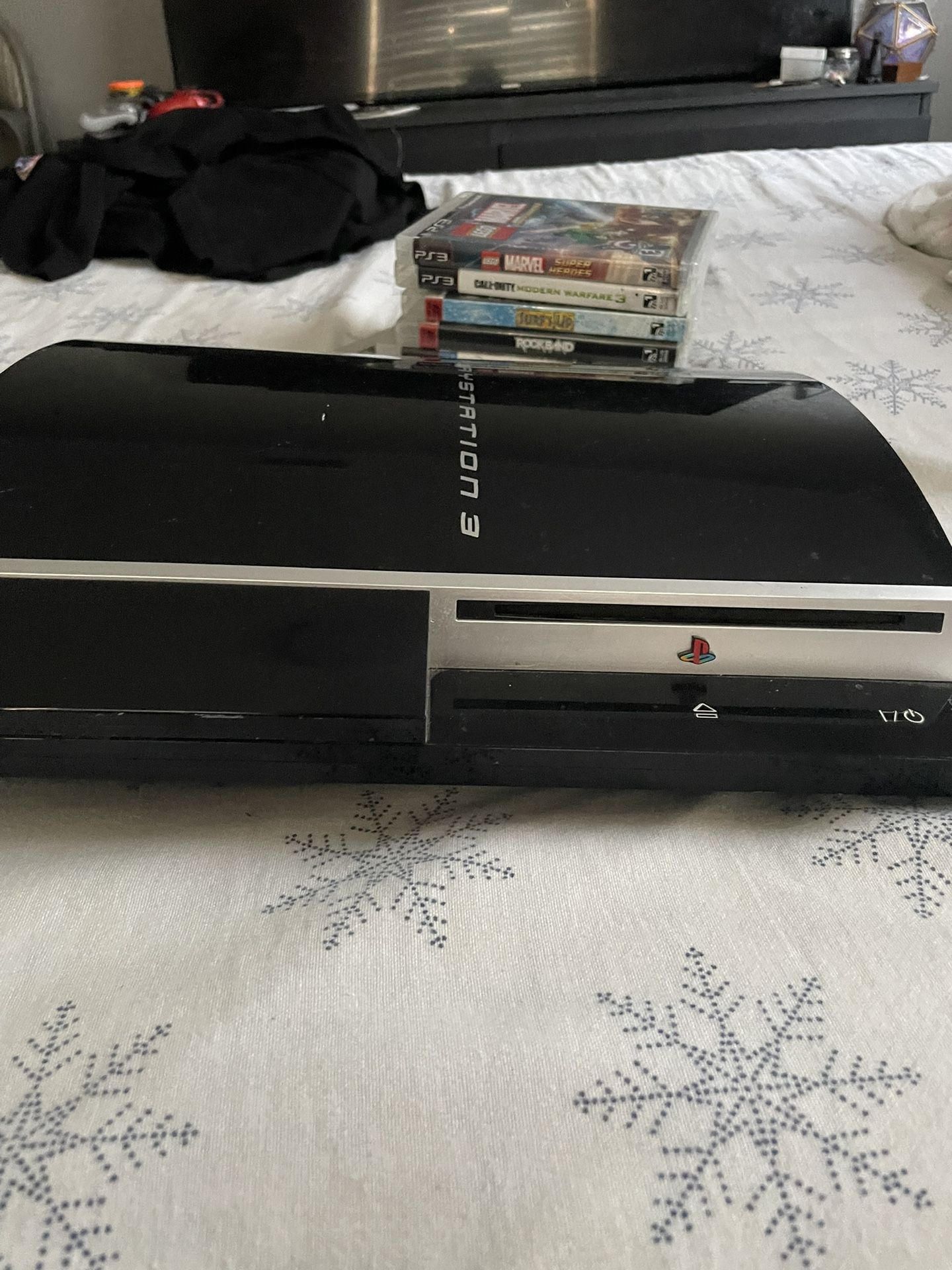 PS3 Console and Games For Parts