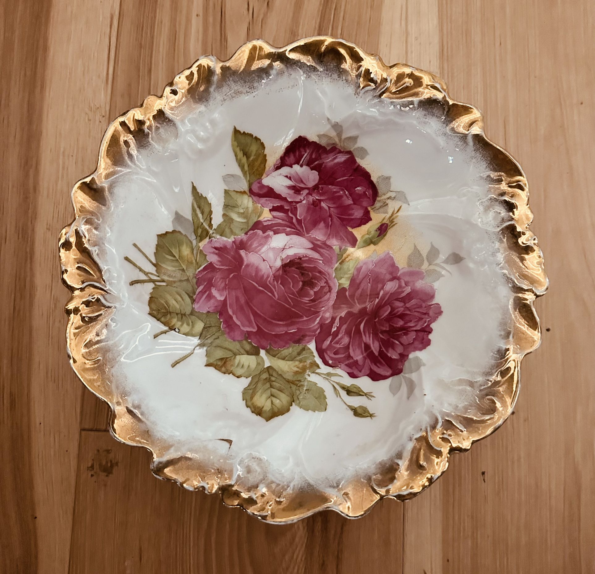 BEAUTIFULLY-PRESERVED VINTAGE PORCELAIN ROSE BOWL from GERMANY ROSE BOWL 