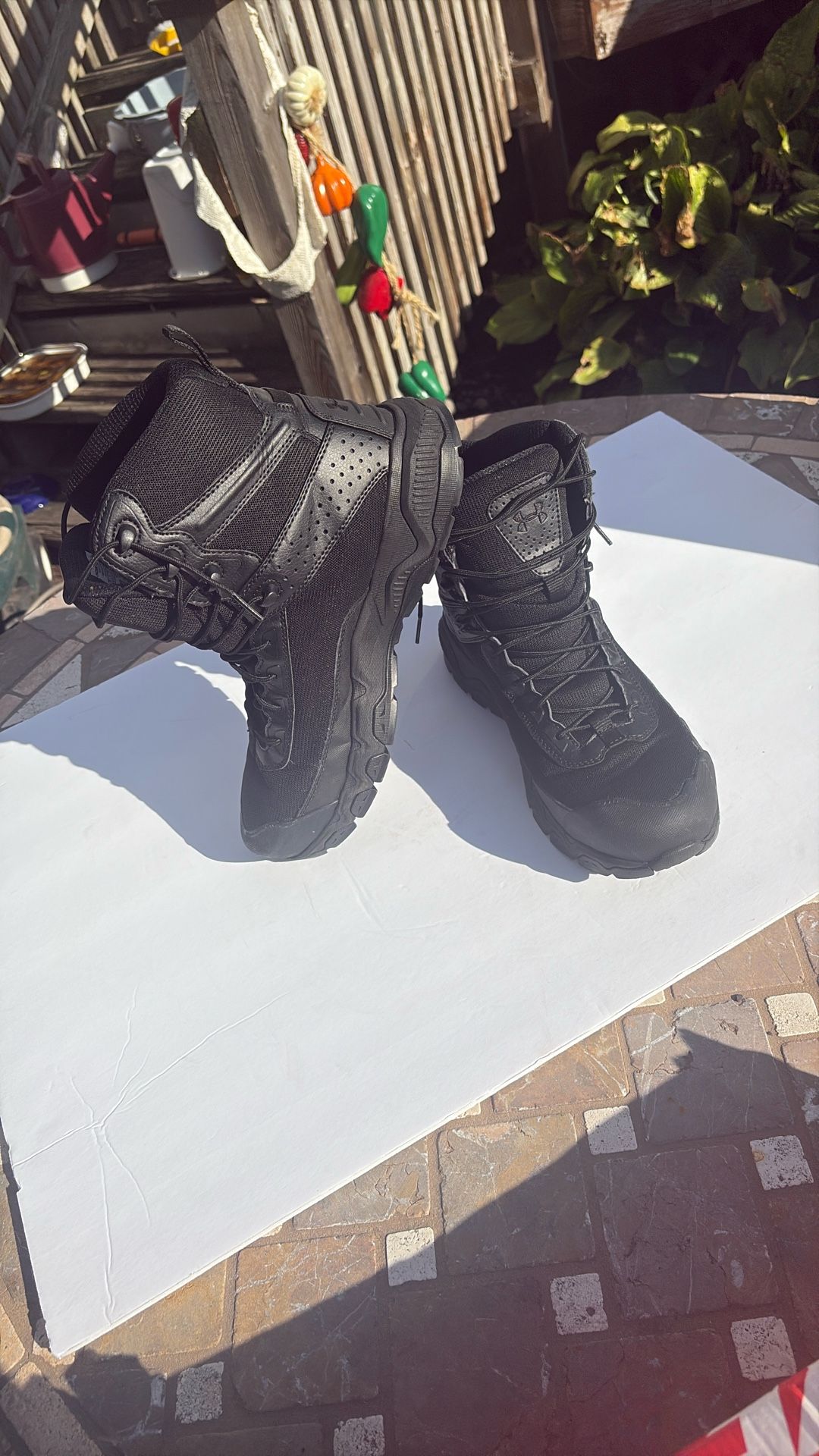 Under Armour Valsetz Black Tactical Boot Size 11.5 Clean!