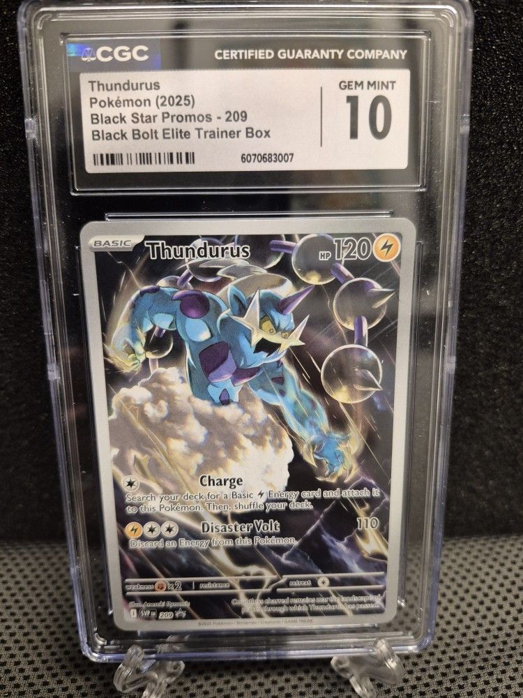 POKÉMON THUNDURUS POKEMON CENTER #209 PROMO CGC GEM MINT 10
