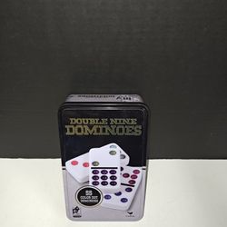 Cardinal Double Nine Dominoes 55 Color Dot Dominos In Tin Case Table Game 8+