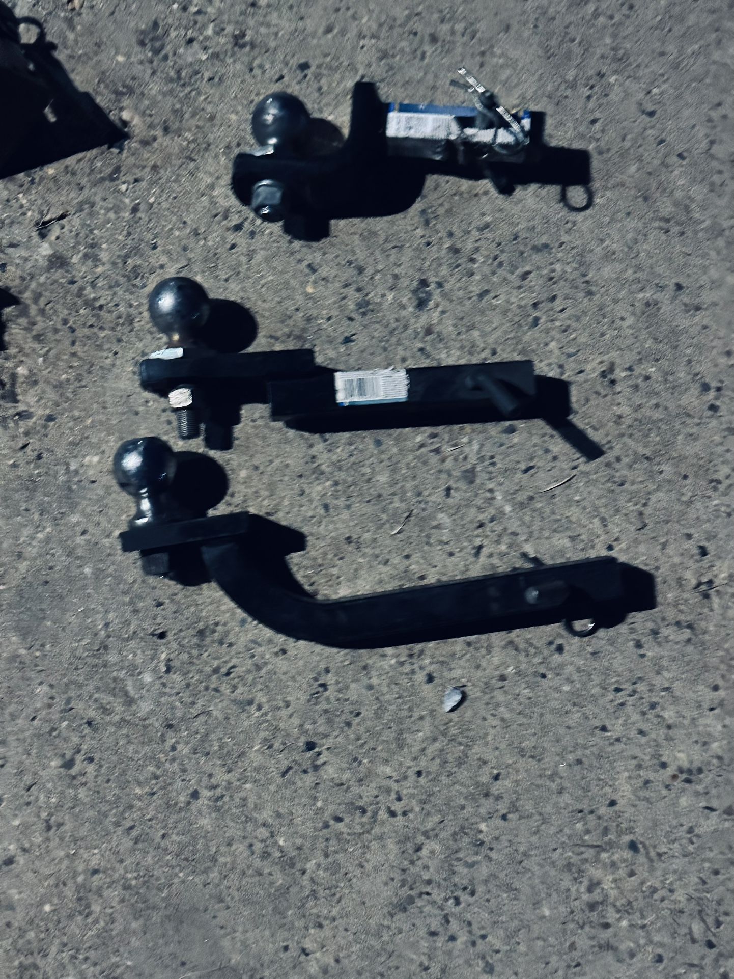 Tow Hitch Tongue  3 Different Sizes With Pin And 2” Ball On Each 