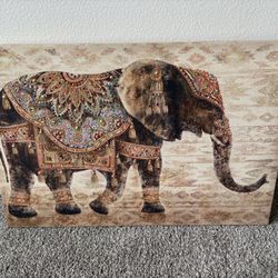 Abstract African Elephant Bejeweled Art